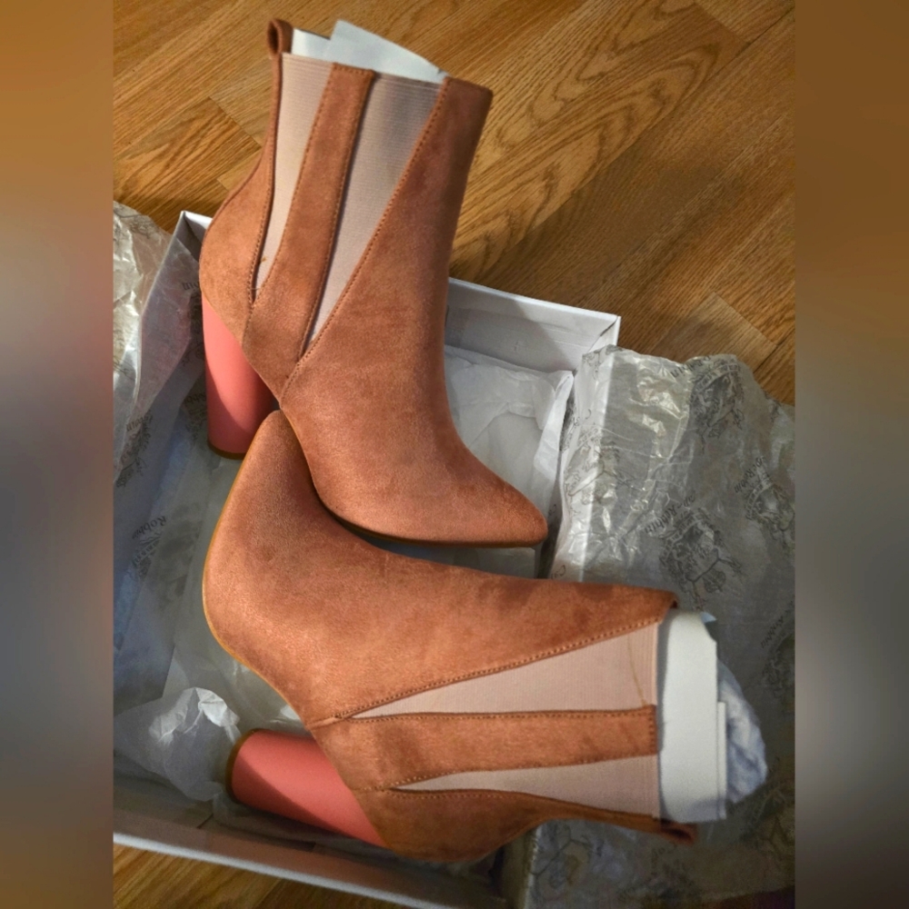 Peach Booties